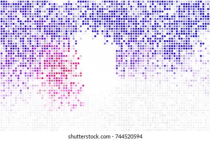 Light BLUE vector polygonal illustration consisting of rectangles. Rectangular design for your business. Creative geometric background in origami style with gradient.