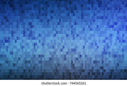 Light BLUE vector polygonal illustration consisting of rectangles. Rectangular design for your business. Creative geometric background in origami style with gradient.