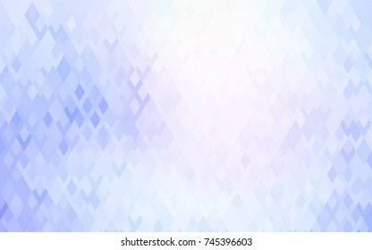 Light BLUE vector polygonal illustration, which consist of rectangles. Rectangular pattern for your business design. Geometric background in Origami style with gradient. 