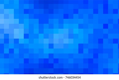 Light BLUE vector polygonal illustration consisting of rectangles. Rectangular design for your business. Creative geometric background in origami style with gradient.