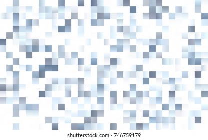 Light BLUE vector polygonal illustration, which consist of rectangles. Rectangular pattern for your business design. Geometric background in Origami style with gradient. 