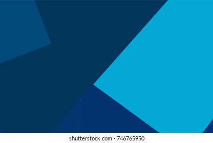 Light BLUE vector polygonal illustration consisting of rectangles. Rectangular design for your business. Creative geometric background in origami style with gradient.