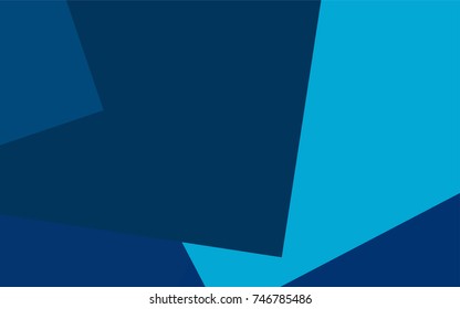 Light BLUE vector polygonal illustration, which consist of rectangles. Rectangular pattern for your business design. Geometric background in Origami style with gradient. 