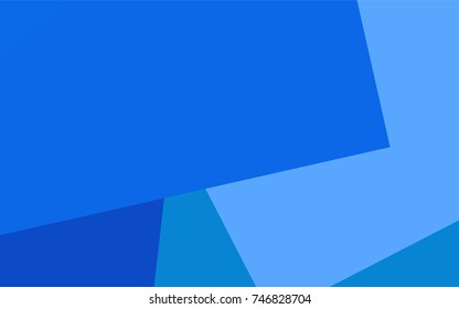 Light BLUE vector polygonal illustration, which consist of rectangles. Rectangular pattern for your business design. Geometric background in Origami style with gradient. 
