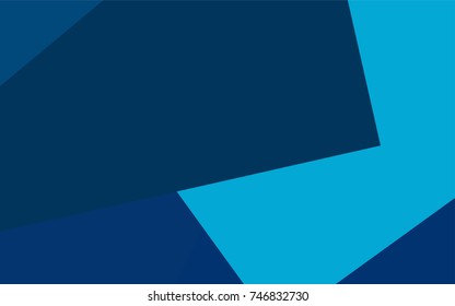 Light BLUE vector polygonal illustration, which consist of rectangles. Rectangular pattern for your business design. Geometric background in Origami style with gradient. 