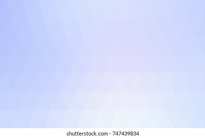Light BLUE vector polygonal illustration, which consist of triangles. Triangular pattern for your business design. Geometric background in Origami style with gradient. 