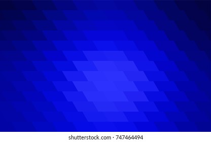 Light BLUE vector polygonal illustration consisting of rectangles. Rectangular design for your business. Creative geometric background in origami style with gradient.