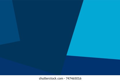 Light BLUE vector polygonal illustration consisting of rectangles. Rectangular design for your business. Creative geometric background in origami style with gradient.