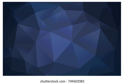 Light BLUE vector polygonal illustration, which consist of triangles. Triangular design for your business. Creative geometric background in Origami style with gradient