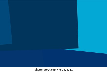 Light BLUE vector polygonal illustration consisting of rectangles. Rectangular design for your business. Creative geometric background in origami style with gradient.