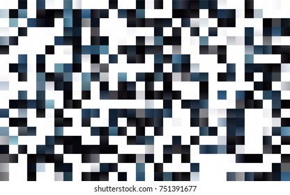 Light BLUE vector polygonal illustration consisting of rectangles. Rectangular design for your business. Creative geometric background in origami style with gradient.