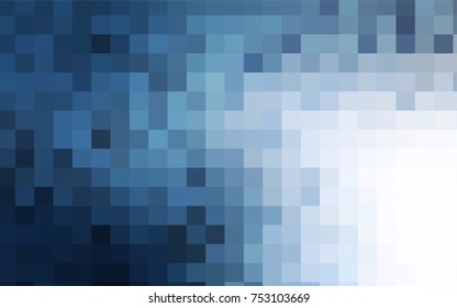 Light BLUE vector polygonal illustration, which consist of rectangles. Rectangular pattern for your business design. Geometric background in Origami style with gradient. 