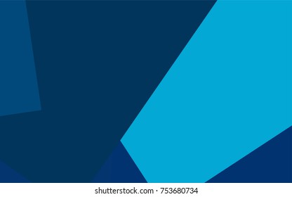Light BLUE vector polygonal illustration, which consist of rectangles. Rectangular pattern for your business design. Geometric background in Origami style with gradient. 