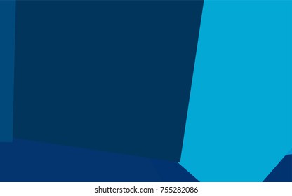 Light BLUE vector polygonal illustration consisting of rectangles. Rectangular design for your business. Creative geometric background in origami style with gradient.