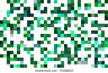 Light BLUE vector polygonal illustration consisting of rectangles. Rectangular design for your business. Creative geometric background in origami style with gradient.