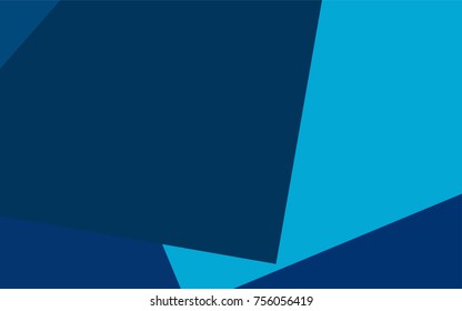 Light BLUE vector polygonal illustration, which consist of rectangles. Rectangular pattern for your business design. Geometric background in Origami style with gradient. 