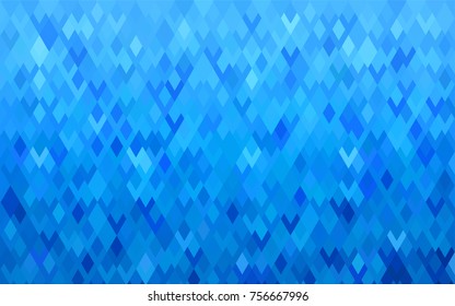 Light BLUE vector polygonal illustration consisting of rectangles. Rectangular design for your business. Creative geometric background in origami style with gradient.