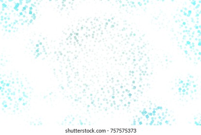 Light BLUE vector polygonal illustration consisting of rectangles. Rectangular design for your business. Creative geometric background in origami style with gradient.