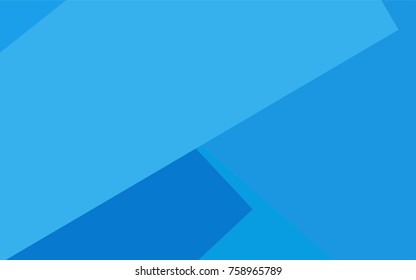 Light BLUE vector polygonal illustration, which consist of rectangles. Rectangular pattern for your business design. Geometric background in Origami style with gradient. 