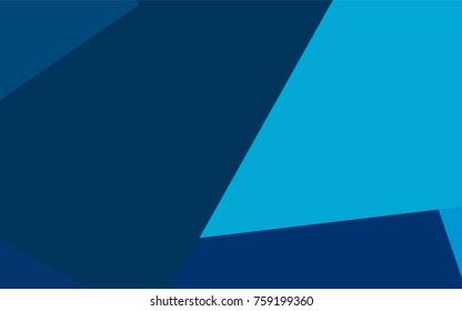 Light BLUE vector polygonal illustration consisting of rectangles. Rectangular design for your business. Creative geometric background in origami style with gradient.