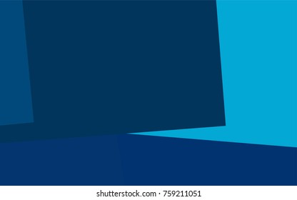 Light BLUE vector polygonal illustration consisting of rectangles. Rectangular design for your business. Creative geometric background in origami style with gradient.