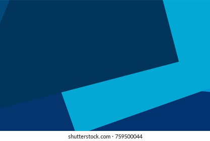 Light BLUE vector polygonal illustration, which consist of rectangles. Rectangular pattern for your business design. Geometric background in Origami style with gradient. 