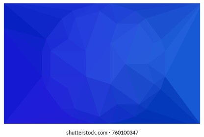 Light BLUE vector polygonal illustration, which consist of triangles with a gemstone in center. Triangular design of a huge diamond for your business. Creative geometric background of gems.