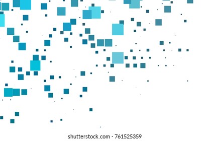 Light BLUE vector polygonal illustration consisting of rectangles. Rectangular design for your business. Creative geometric background in origami style with gradient.