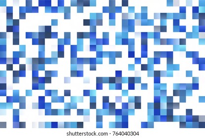 Light BLUE vector polygonal illustration consisting of rectangles. Rectangular design for your business. Creative geometric background in origami style with gradient.