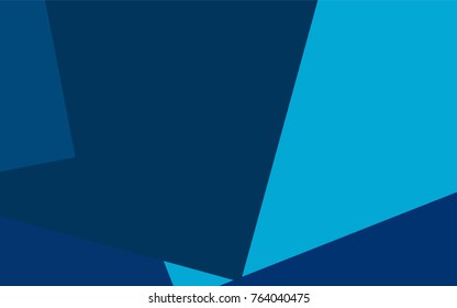 Light BLUE vector polygonal illustration consisting of rectangles. Rectangular design for your business. Creative geometric background in origami style with gradient.