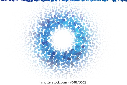 Light BLUE vector polygonal illustration consisting of rectangles. Rectangular design for your business. Creative geometric background in origami style with gradient.