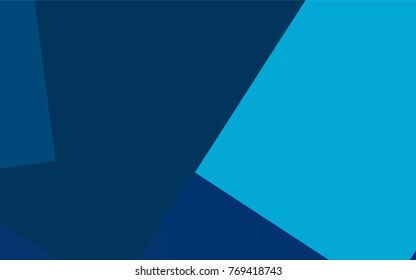 Light BLUE vector polygonal illustration, which consist of rectangles. Rectangular pattern for your business design. Geometric background in Origami style with gradient. 