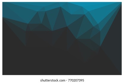Light BLUE vector polygonal illustration, which consist of triangles with a gemstone in center. Triangular design of a huge diamond for your business. Creative geometric background of gems.
