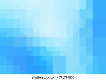 Light BLUE vector polygonal illustration, which consist of rectangles. Rectangular design for your business. Creative geometric background in Origami style with gradient