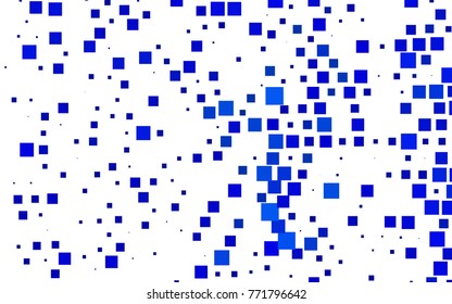 Light BLUE vector polygonal illustration consisting of rectangles. Rectangular design for your business. Creative geometric background in origami style with gradient.