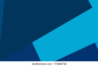 Light BLUE vector polygonal illustration, which consist of rectangles. Rectangular pattern for your business design. Geometric background in Origami style with gradient. 
