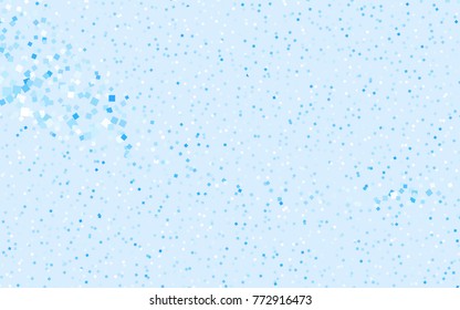 Light BLUE vector polygonal illustration, which consist of rectangles. Rectangular pattern for your business design. Geometric background in Origami style with gradient. 
