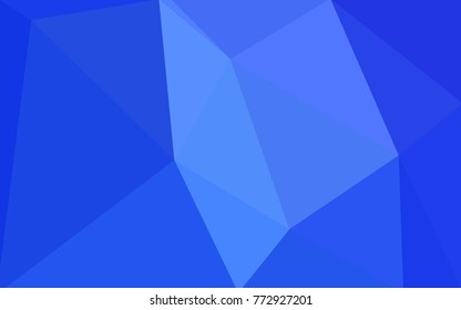 Light BLUE vector polygonal illustration, which consist of triangles. Triangular design for your business. Creative geometric background in Origami style with gradient