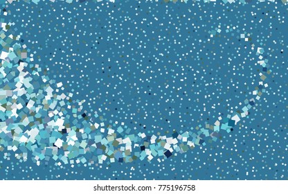 Light BLUE vector polygonal illustration consisting of rectangles. Rectangular design for your business. Creative geometric background in origami style with gradient.