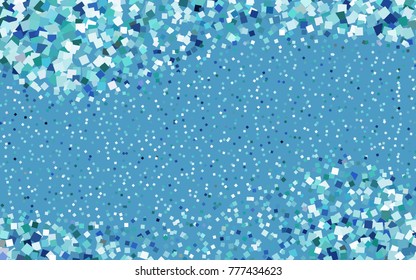 Light BLUE vector polygonal illustration consisting of rectangles. Rectangular design for your business. Creative geometric background in origami style with gradient.