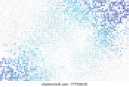 Light BLUE vector polygonal illustration, which consist of rectangles. Rectangular pattern for your business design. Geometric background in Origami style with gradient. 