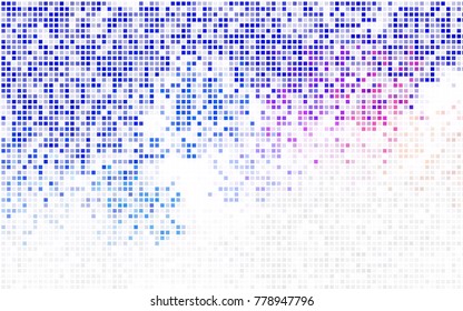Light BLUE vector polygonal illustration, which consist of rectangles. Rectangular pattern for your business design. Geometric background in Origami style with gradient. 