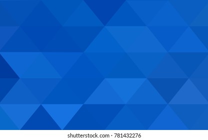 Light BLUE vector polygonal illustration, which consist of triangles. Triangular design for your business. Creative geometric background in Origami style with gradient