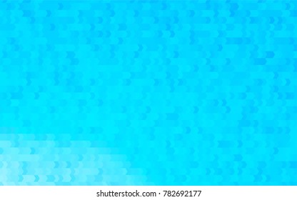Light BLUE vector polygonal illustration, which consist of rectangles. Rectangular pattern for your business design. Geometric background in Origami style with gradient. 