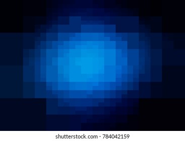 Light BLUE vector polygonal illustration, which consist of rectangles. Rectangular design for your business. Creative geometric background in Origami style with gradient