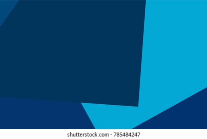 Light BLUE vector polygonal illustration, which consist of rectangles. Rectangular pattern for your business design. Geometric background in Origami style with gradient. 