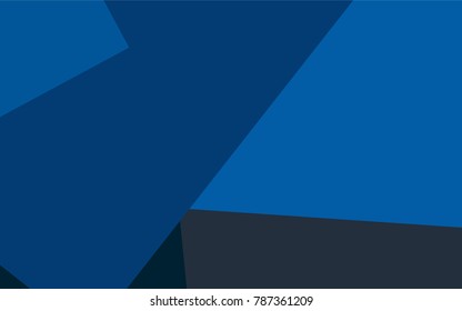 Light BLUE vector polygonal illustration consisting of rectangles. Rectangular design for your business. Creative geometric background in origami style with gradient.