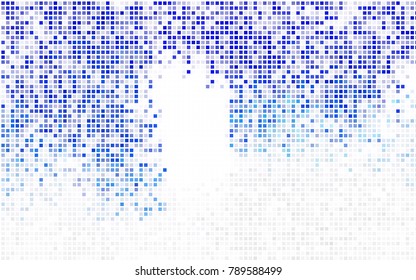 Light BLUE vector polygonal illustration, which consist of rectangles. Rectangular pattern for your business design. Geometric background in Origami style with gradient. 