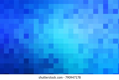 Light BLUE vector polygonal illustration, which consist of rectangles. Rectangular pattern for your business design. Geometric background in Origami style with gradient. 