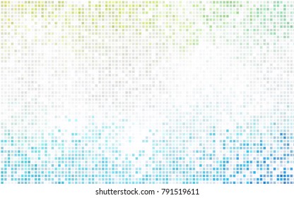 Light BLUE vector polygonal illustration, which consist of rectangles. Rectangular pattern for your business design. Geometric background in Origami style with gradient. 